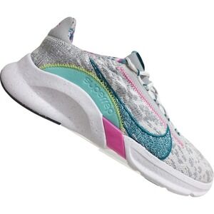 NIKE Women SuperRep Go 3 NN PRM Hiit Size 10.5 Low Flyknit Grey Running Shoes